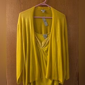 Lightweight Summer Cami/Sweater Set